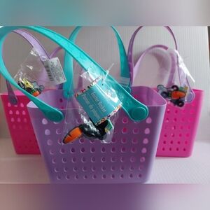 3 Easter Baskets With Charms Viral TikTok Easter Basket Purple Pink